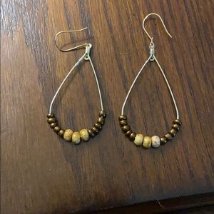 Brown Teardrop Earrings